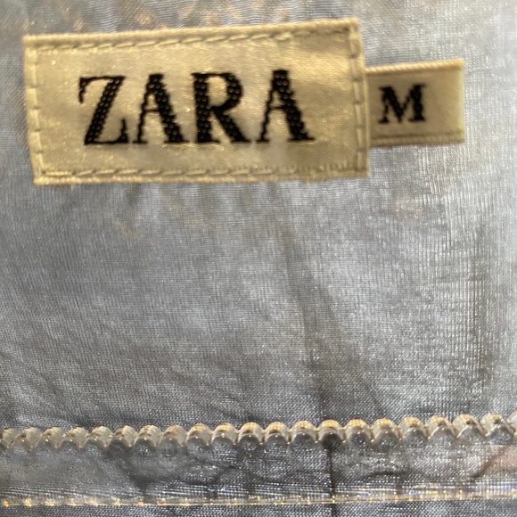 Zara Gray Crinkle Look with Shimmer Size M - Picture 3 of 9